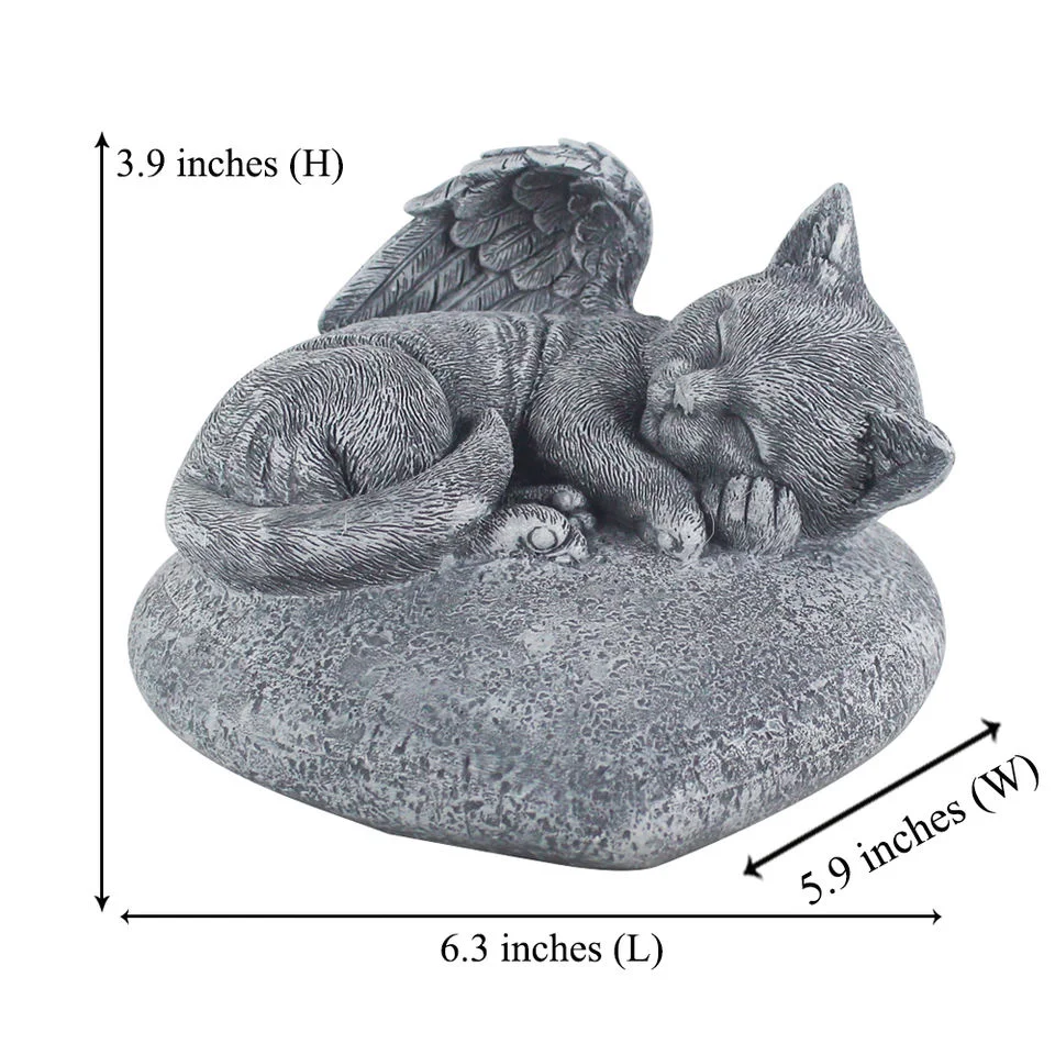 名入れ猫メモリアルストーン サイズ寸法