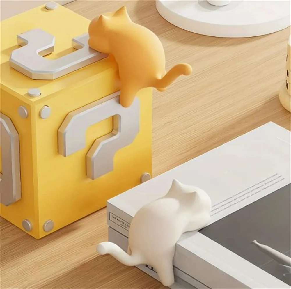 猫型フック 棚への取り付け例