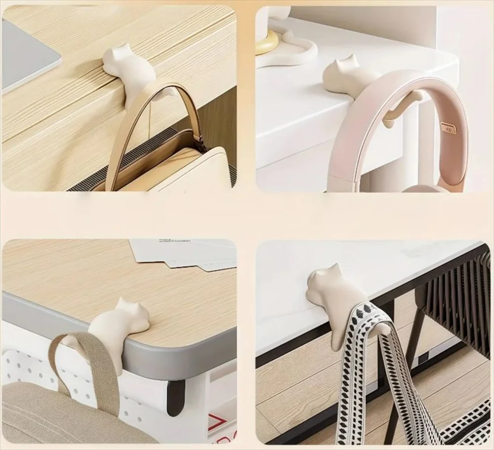 猫型クリップフック 各種取り付けシーン