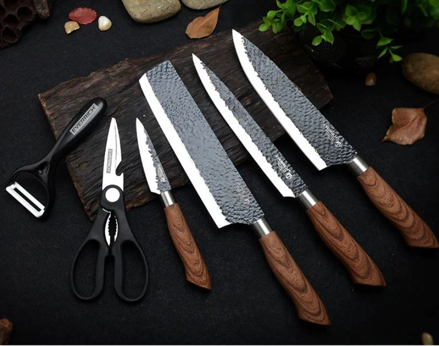 EVERRICH 包丁セット 全アイテム並べて