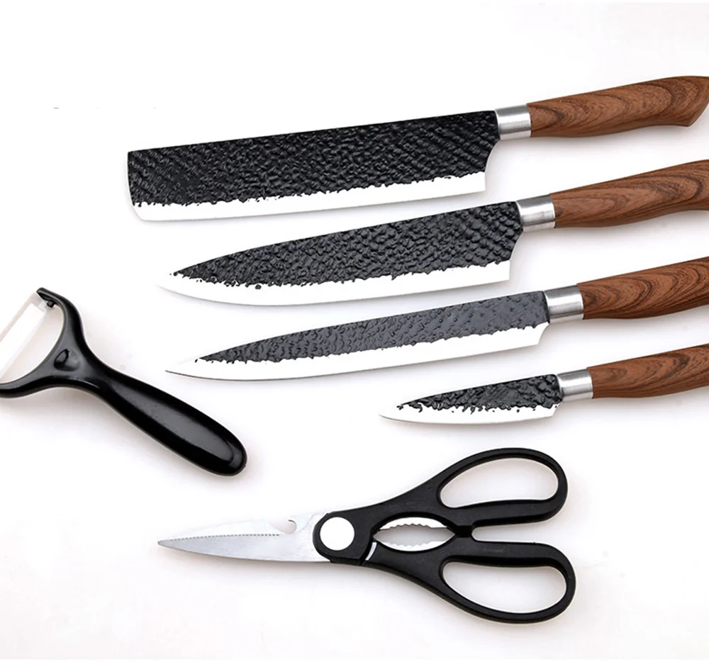 EVERRICH 包丁セット 白背景で全アイテム展示