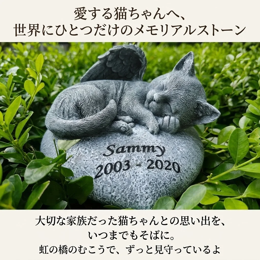 愛する猫ちゃんへ 世界にひとつだけのメモリアルストーン