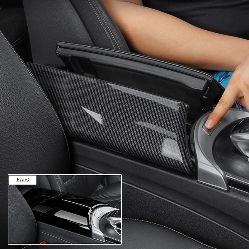 メルセデスベンツCクラスW205アームレストカバー カーボン柄