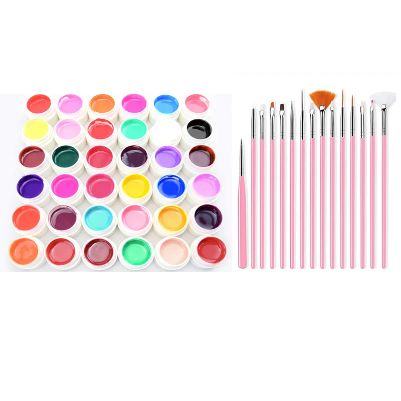 カラージェル36色 整列