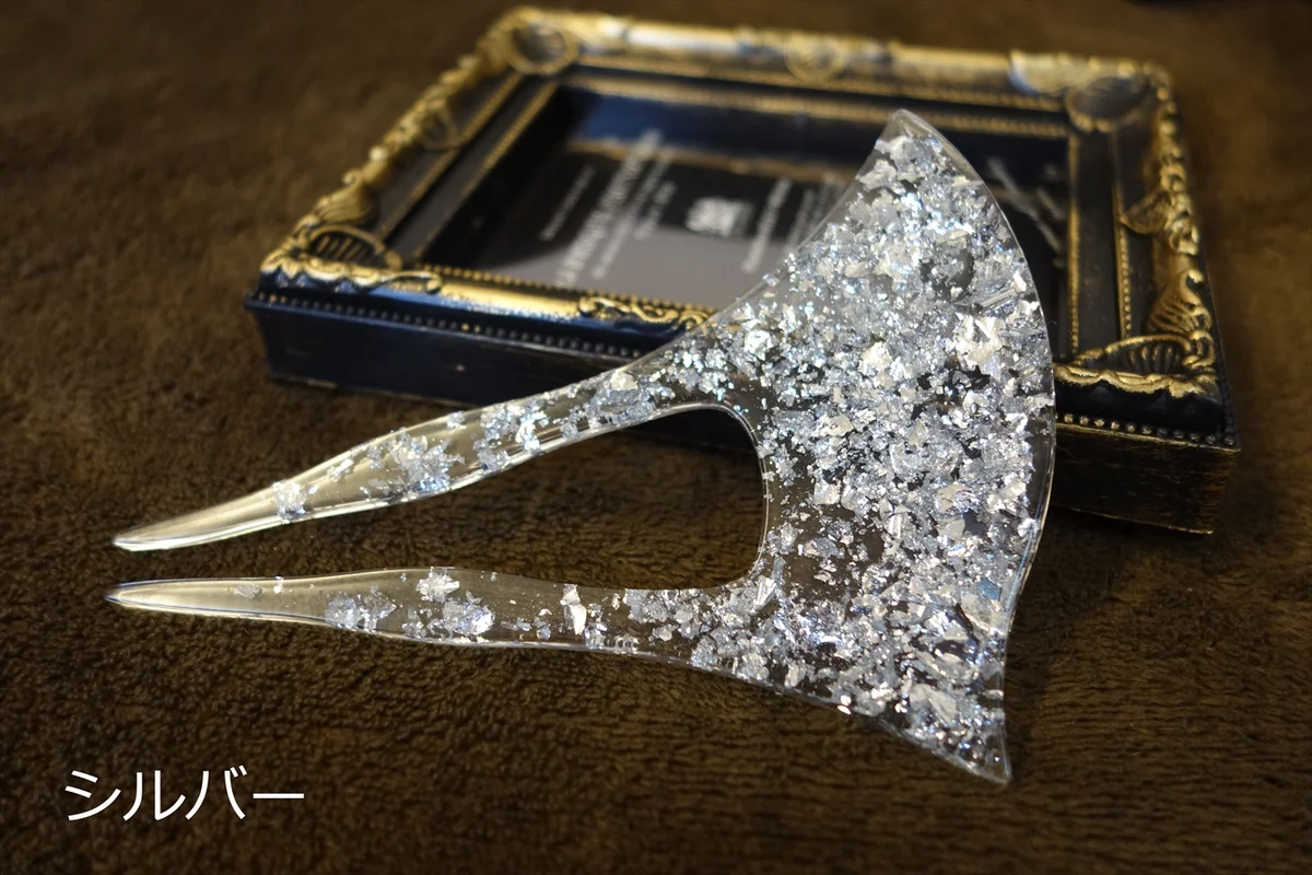 シルバー銀箔かんざし ライフスタイルカット