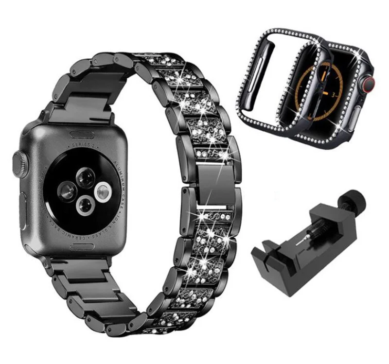 シルバーカラー ラインストーンバンドセット