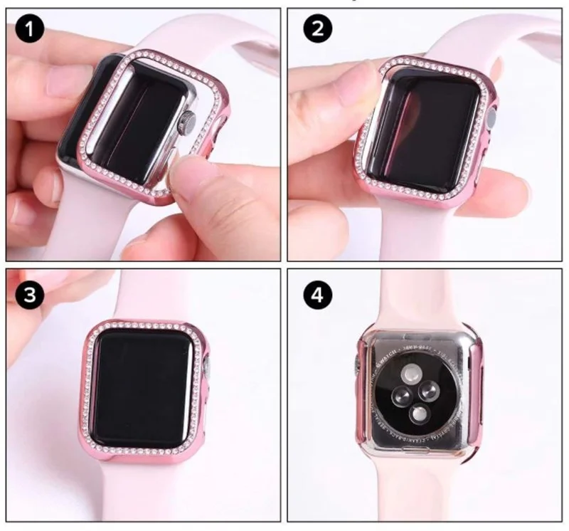 Apple Watchバンド カラーバリエーション ピンク・ブラック・シルバー