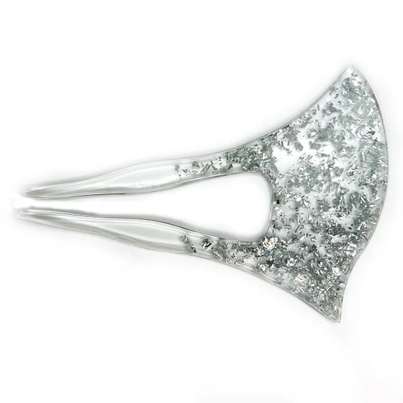 シルバー銀箔かんざし 全体像