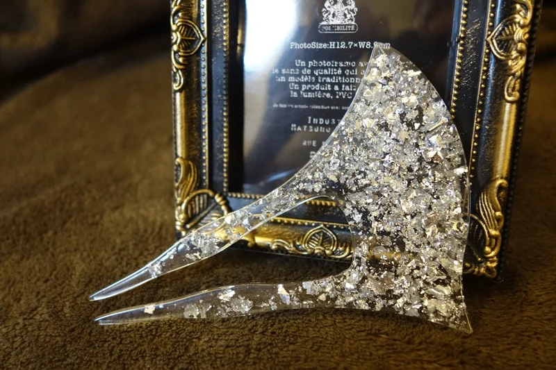 シルバーかんざし 細部アップ