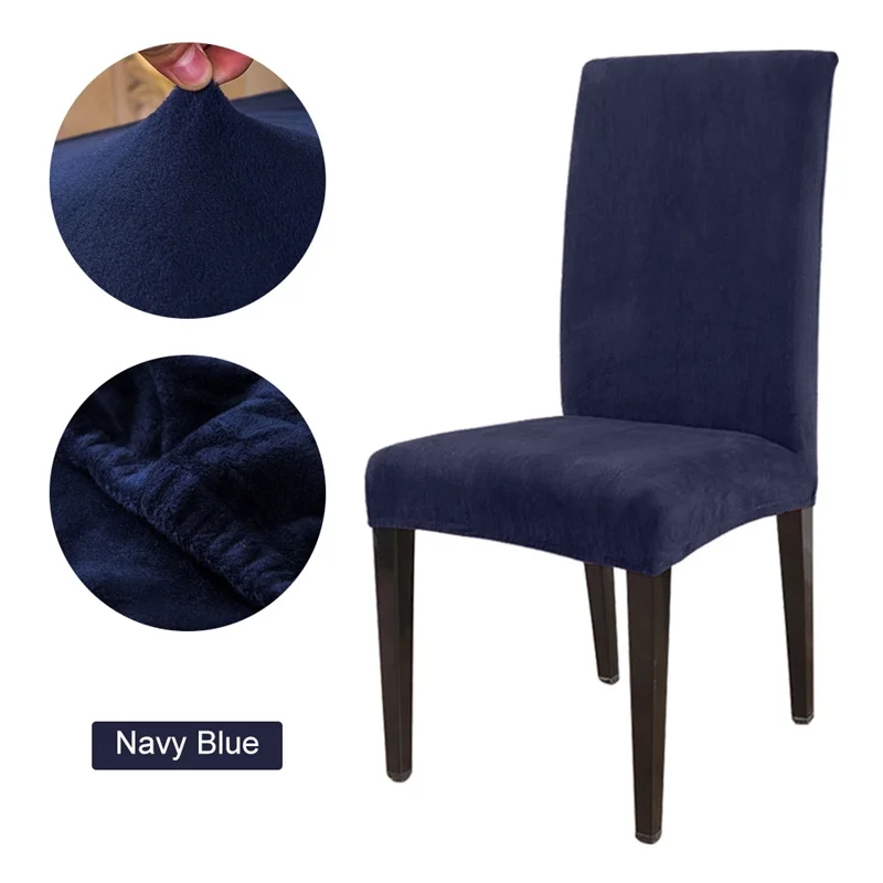 ネイビーブルーカラー チェアカバー装着例