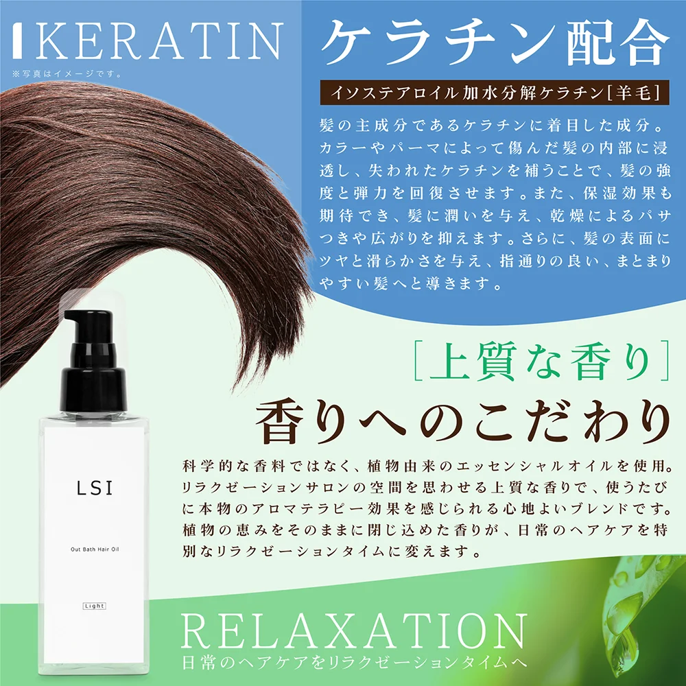 ケラチン配合説明 Lightタイプ