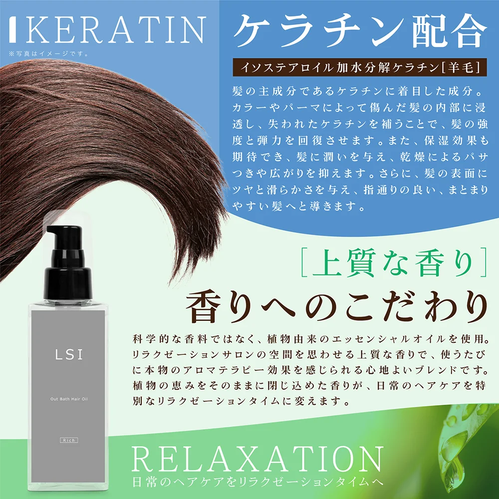 ケラチン配合説明 Richタイプ