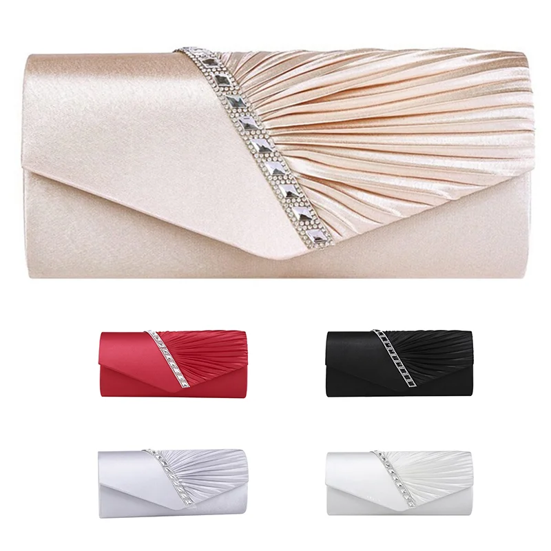 サテンクラッチバッグ メイン画像