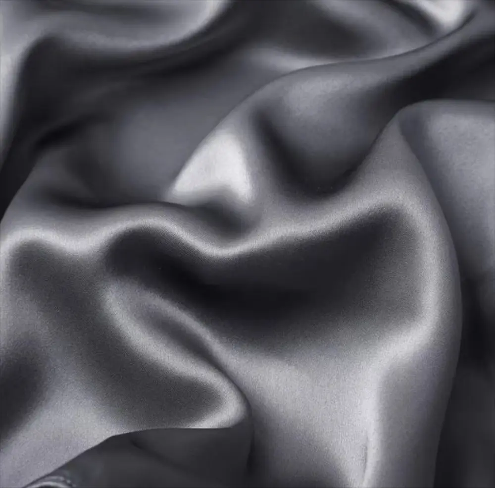 サテン生地のクローズアップ