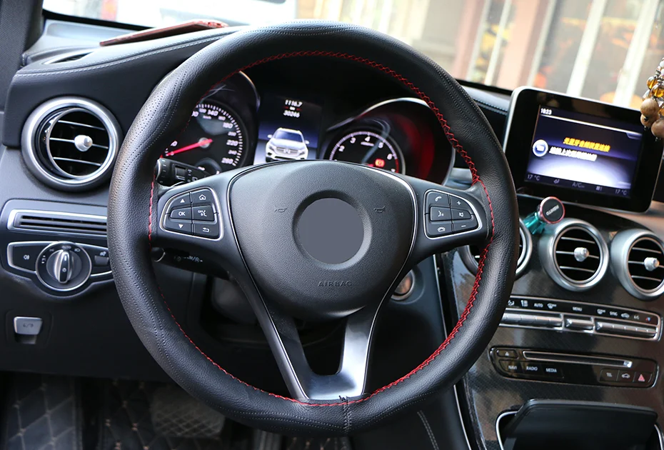 ハンドルカバー 手縫いクローズアップ