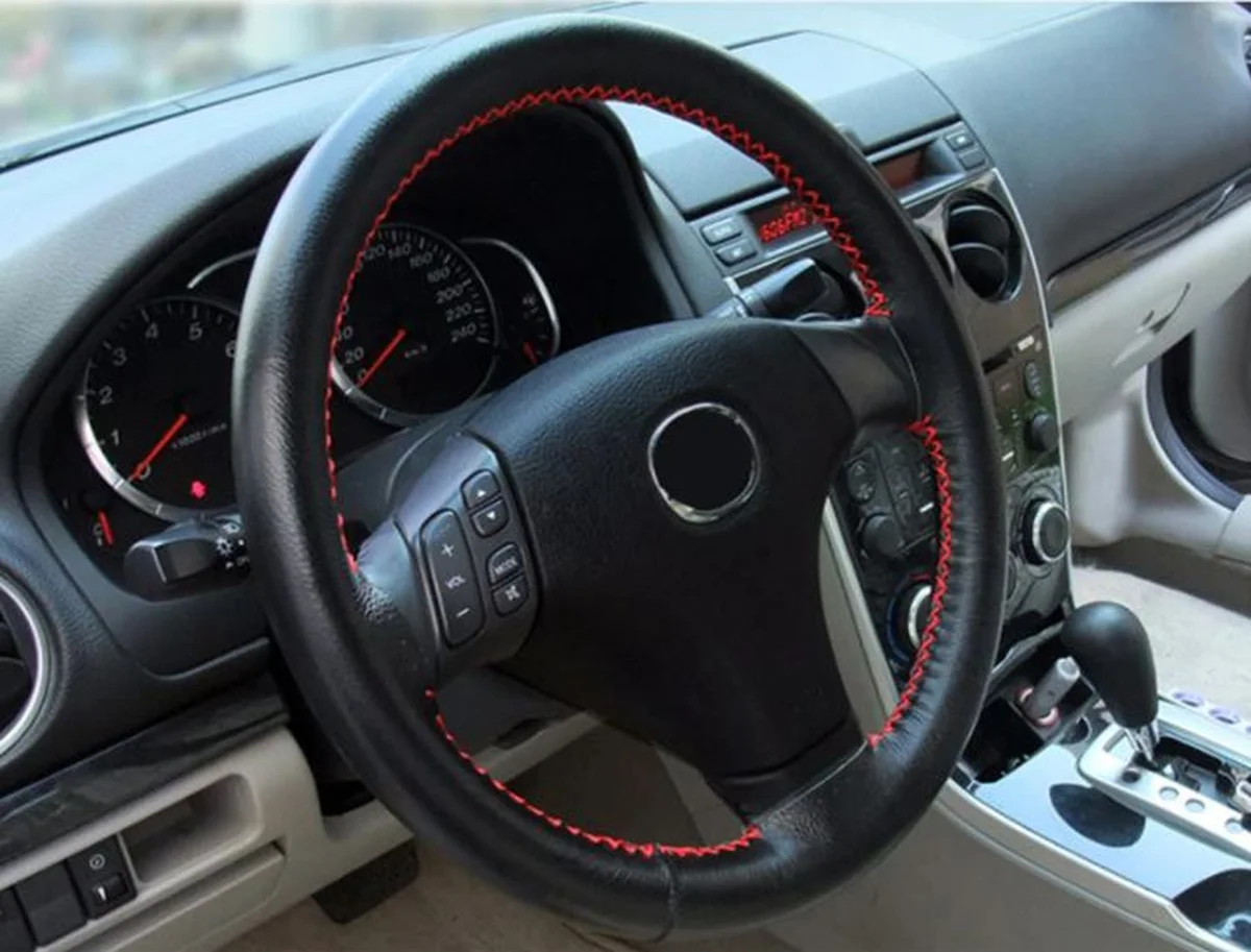 本革ステアリングカバー 装着イメージ