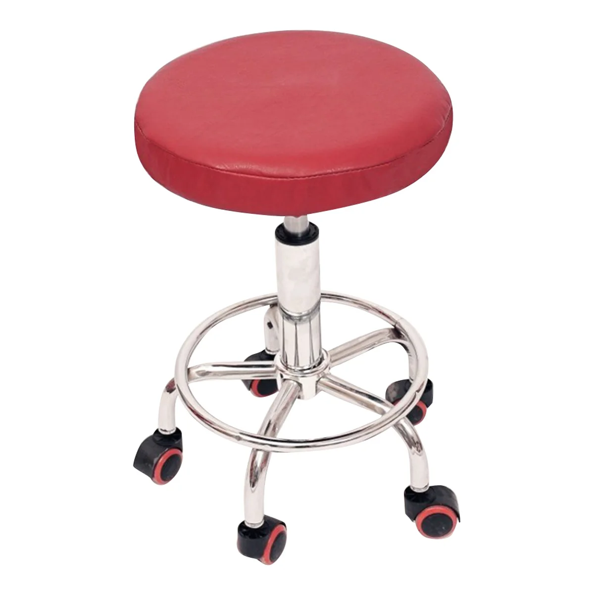 丸椅子座面カバー PUレザー 撥水 装着イメージ