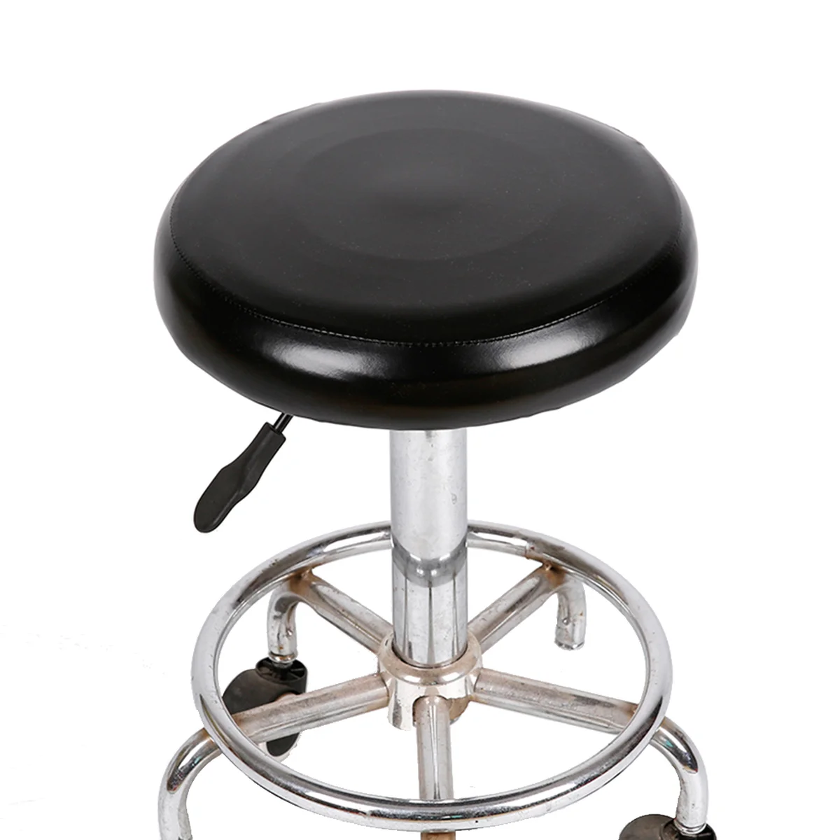 丸椅子座面カバー ブラック 装着例