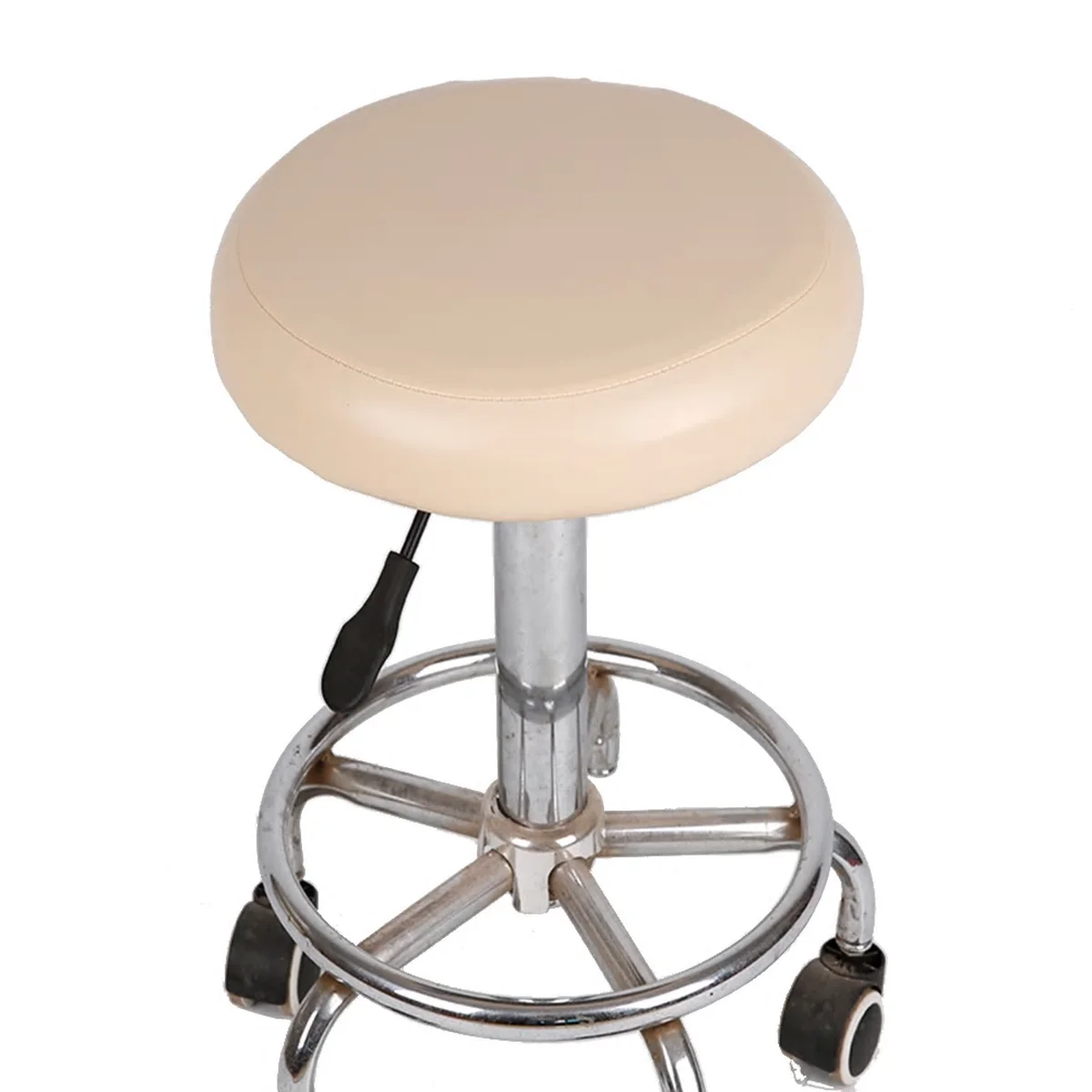 丸椅子座面カバー ベージュ 装着例