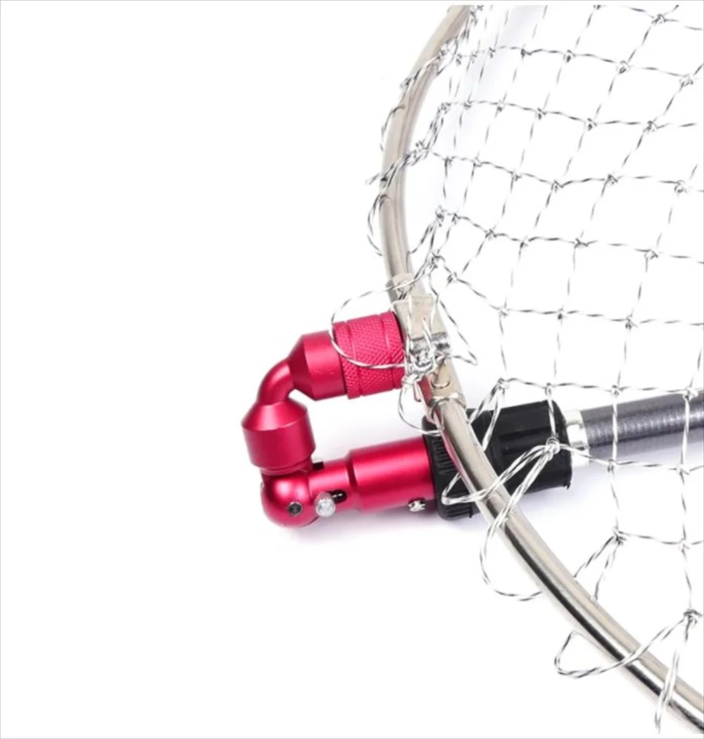 タモジョイントをランディングネットに装着した使用イメージ