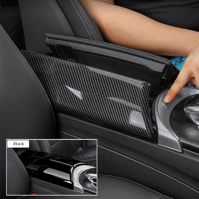 メルセデスベンツ Cクラス（W205）アームレストカバー カーボン・ブラック｜センターコンソール ドレスアップ【非純正互換品】5,999円