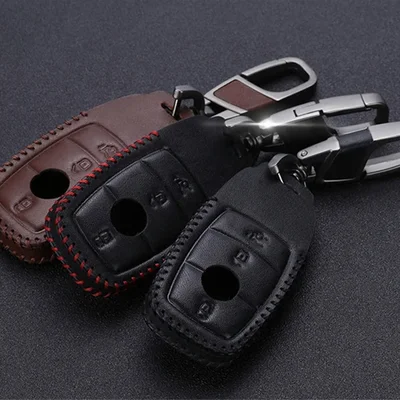 ベンツ キーケース PUレザー Eクラス対応 スマートキーカバー ステッチ 全5色