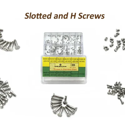 時計修理用ネジセット12種類｜ウブロ ビッグバン互換 HネジとマイナスネジをGET