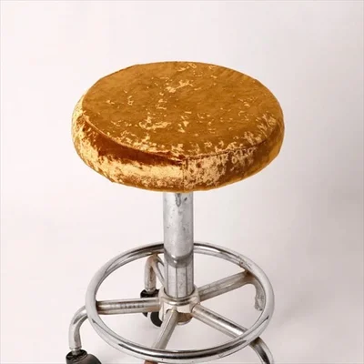 【499円】ベロア丸椅子カバーで椅子をおしゃれにリフレッシュ｜ストレッチ素材で簡単フィット