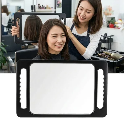 プロ仕様ダブルハンドルミラー｜美容師・理容師向け訳あり特価品
