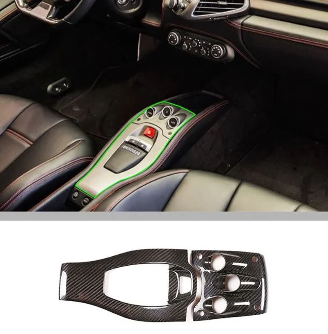 フェラーリ458 センターコンソール リアルカーボンカバー 全体像