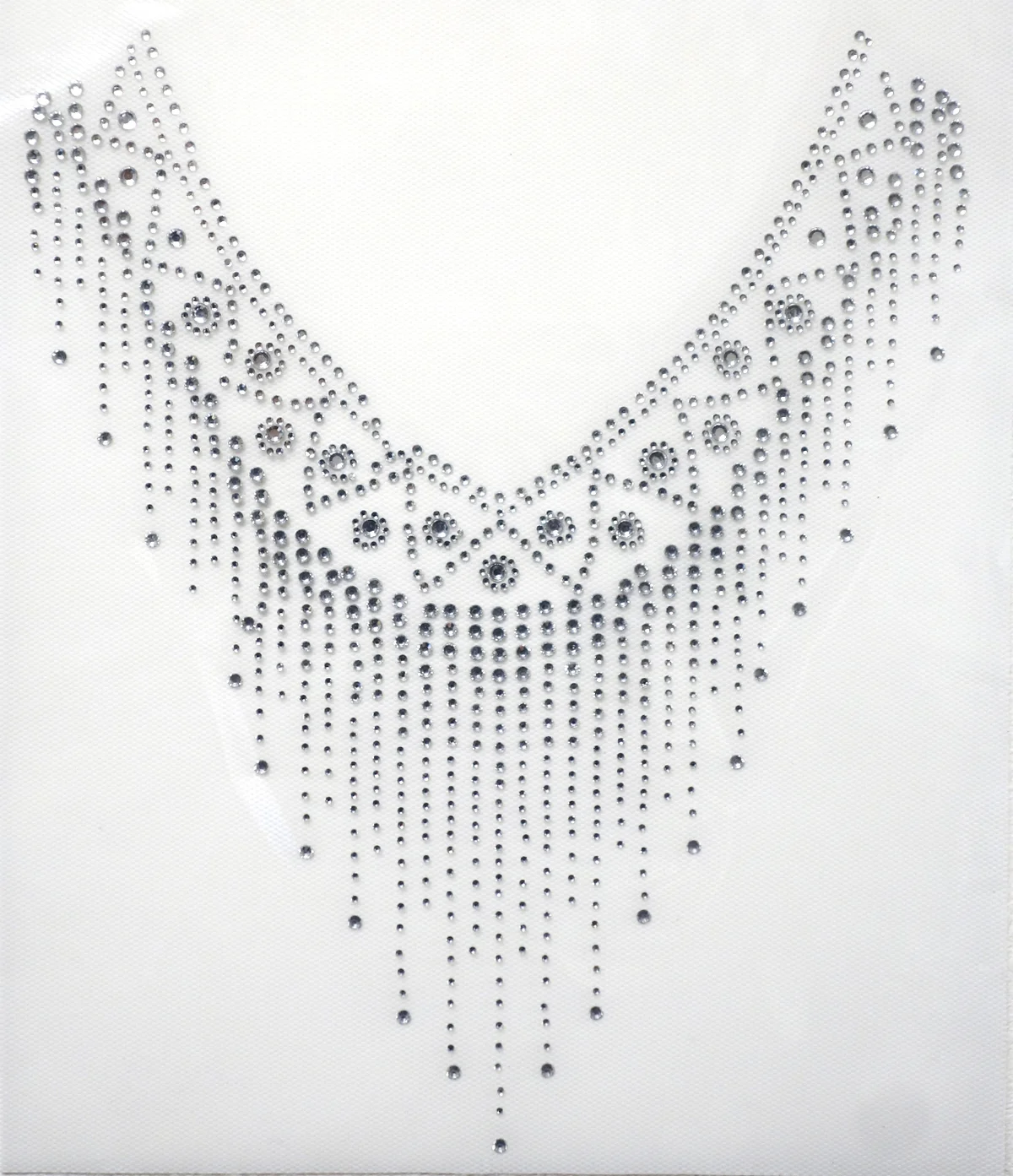 ホットフィックス ラインストーンシート 襟元2デザイン