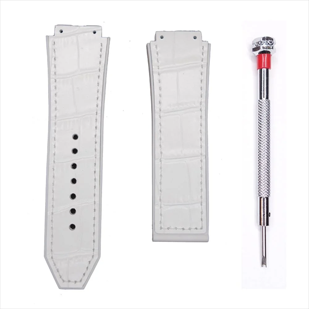 クロコ調ベルト ホワイト ドライバー付き