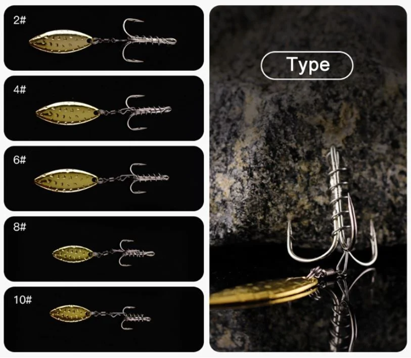 ブレード付きトレブルフック 詰合せ ダブルケース