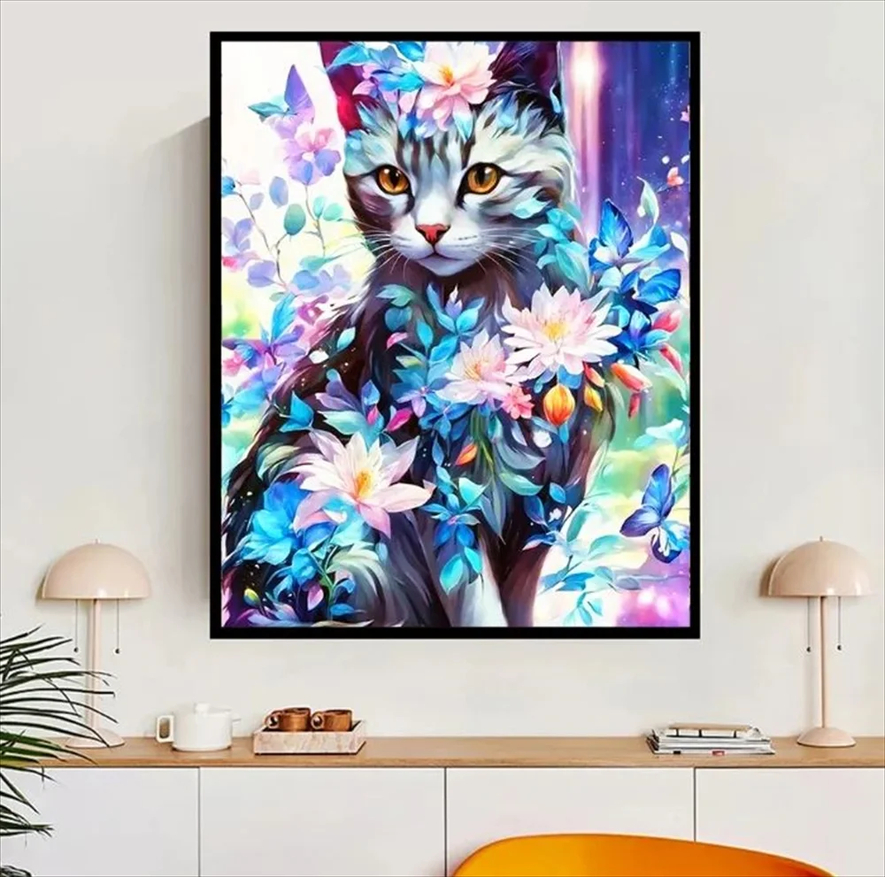 猫ダイヤモンドアート キット 猫モチーフ