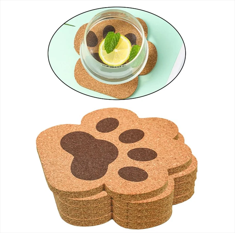 肉球コースター コルク おしゃれ 日常使い