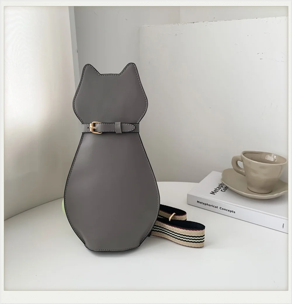 猫バッグ PUレザー ショルダー カラー展開