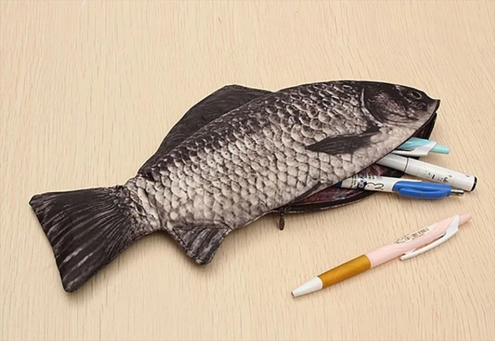 魚型ポーチ 大 小 サイズ ユニーク