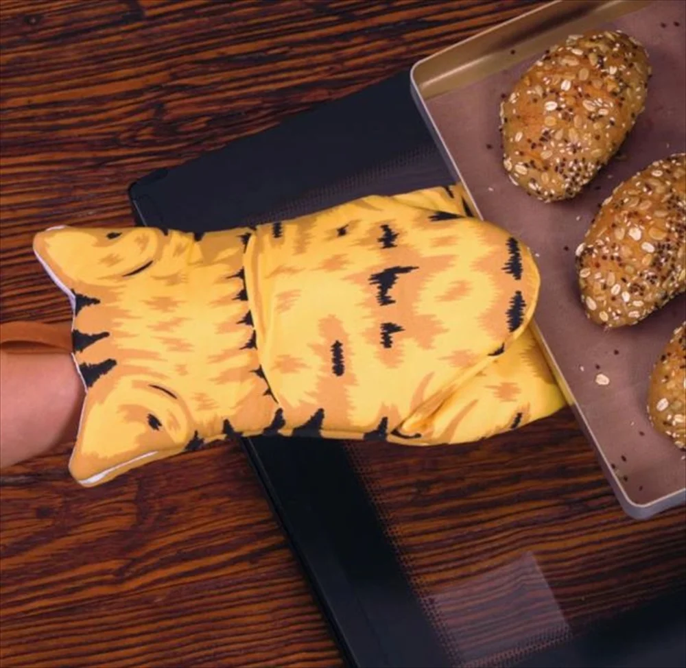 茶トラ猫型オーブンミトン キッチン かわいい