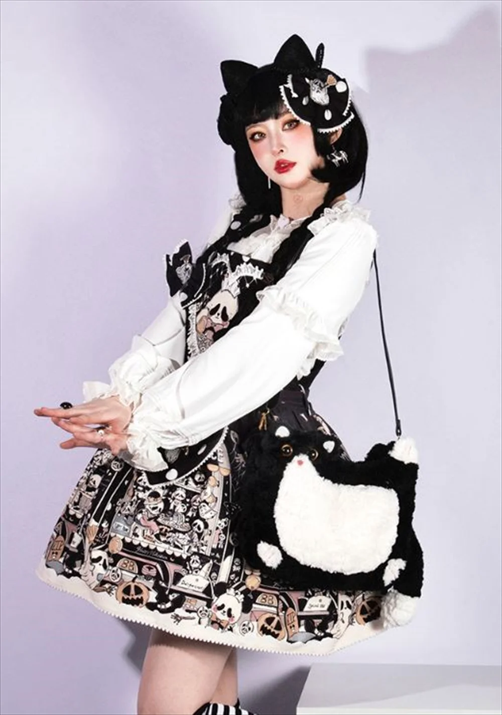 猫バッグ ふわふわ 猫型 おしゃれ ショルダー