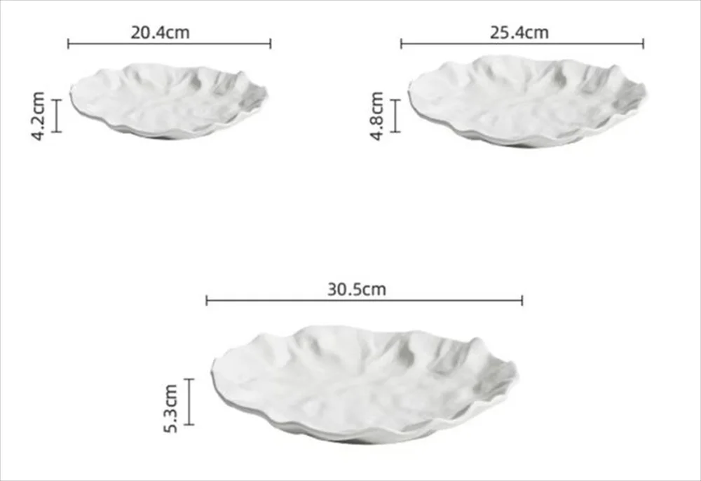 セラミック皿 ブラック ホワイト ディナー
