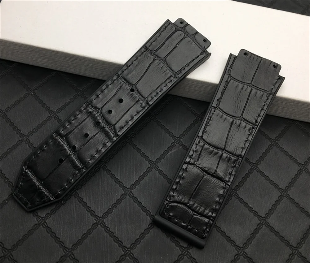 ウブロ クラシックフュージョン 45mm対応 クロコ調レザーベルト 商品画像1