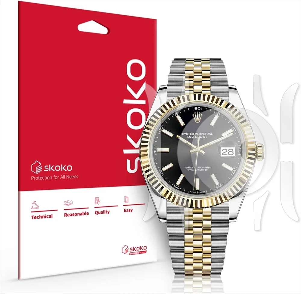 skoko ロレックス デイトジャスト41mm対応 保護フィルム パッケージ