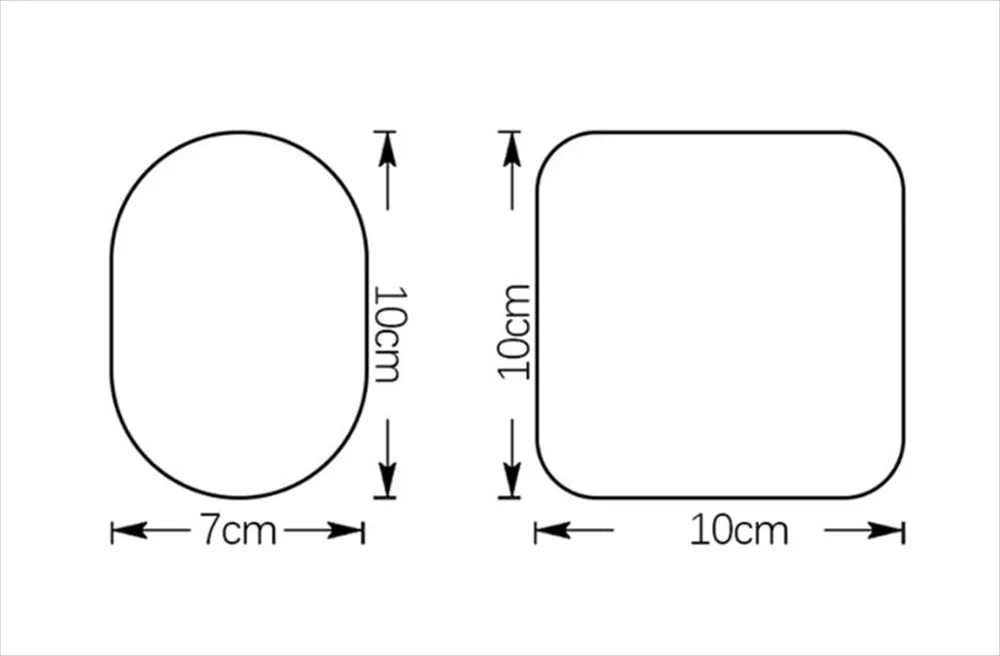 SGcreation EMS交換パッド サイズ 楕円7x10cm 正方形10x10cm