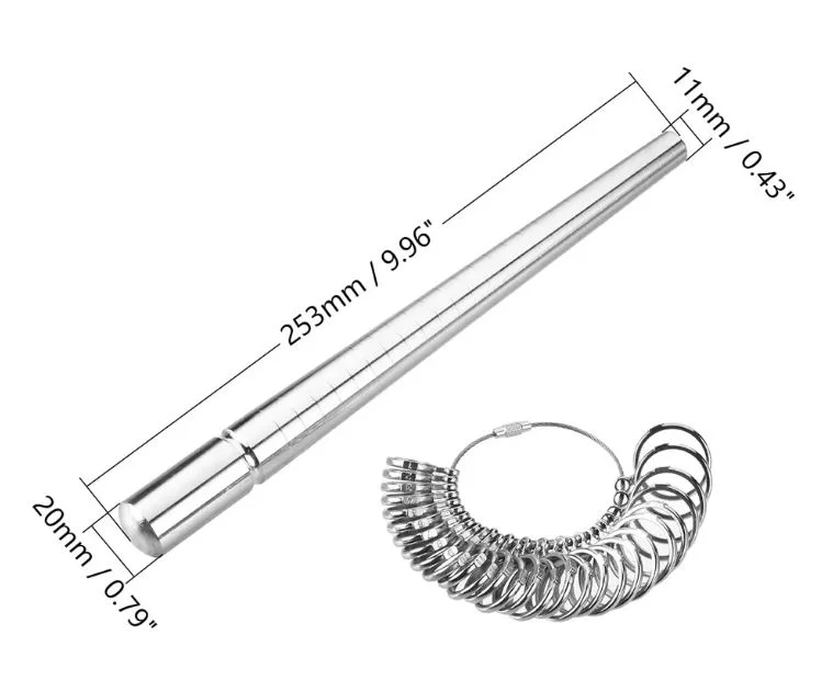 リングマンドレルスティック サイズ詳細図