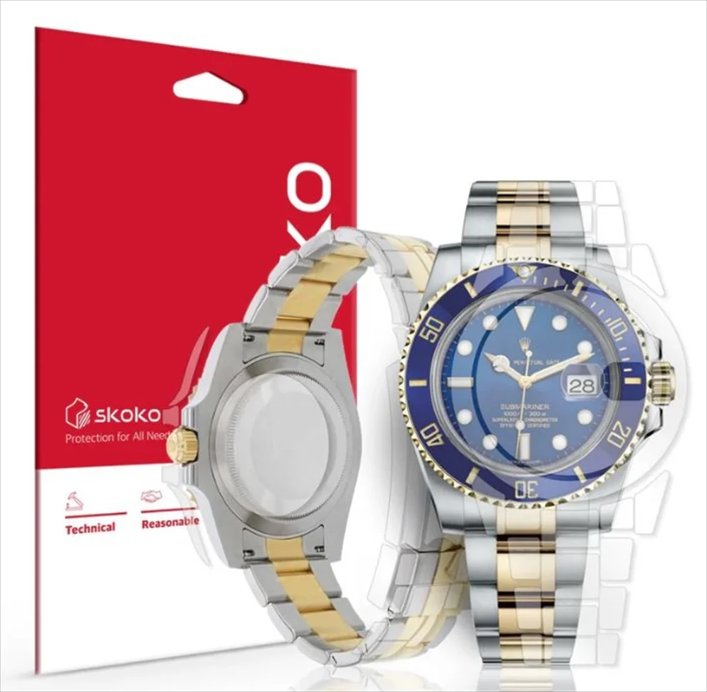 skoko ロレックス サブマリーナ 40mm 保護フィルム 2枚セット