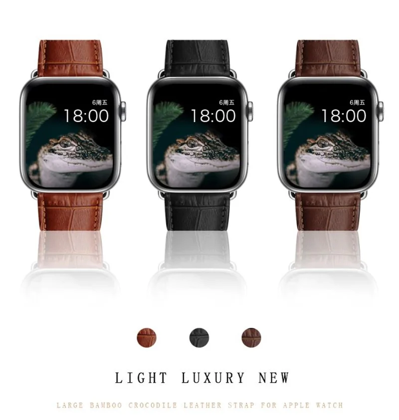 Apple Watch 本革クロコ型押しレザーバンド メイン