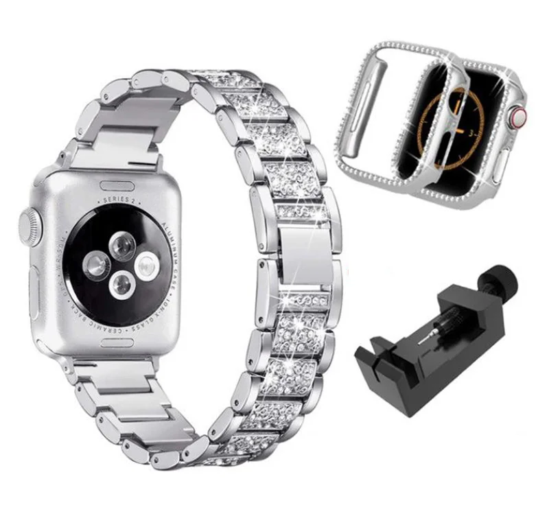 Apple Watch ラインストーンバンド＆ケースセット メイン