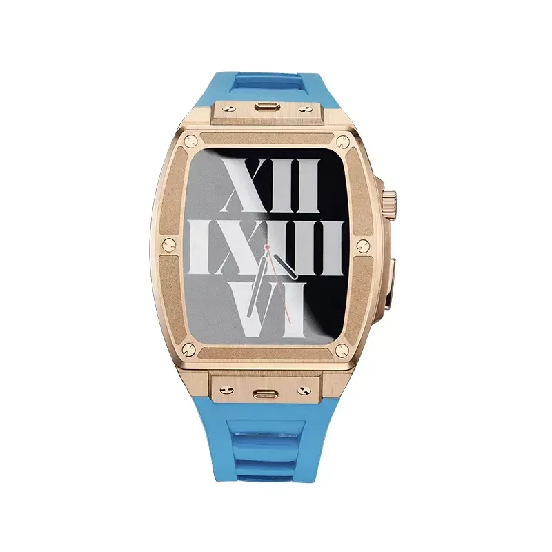 ブラック×レッド Apple Watch互換バンドケースセット