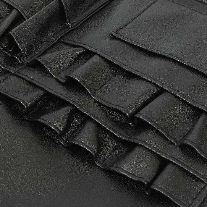 メイクブラシホルダー ポケット素材 クローズアップ