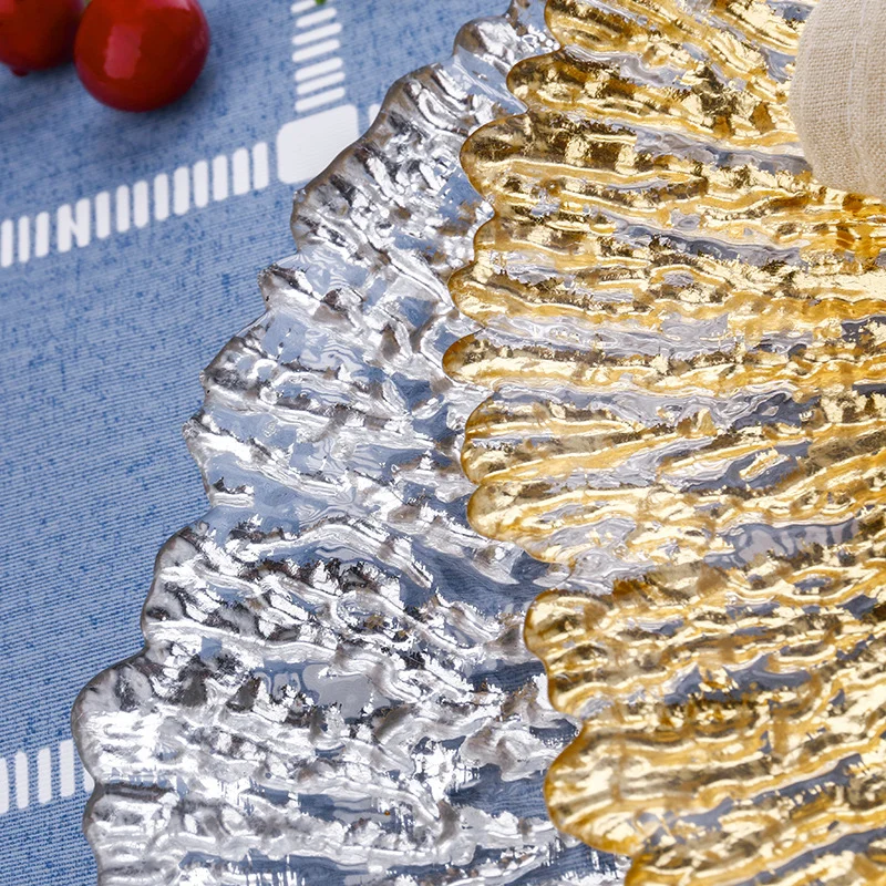 ガラス大皿 テクスチャー拡大